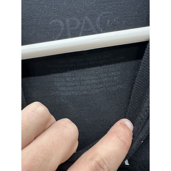 Tupac T Shirt Black Large What Of Fame Graphic 2PAC Official Tee Mens Medium - Picture 3 of 6